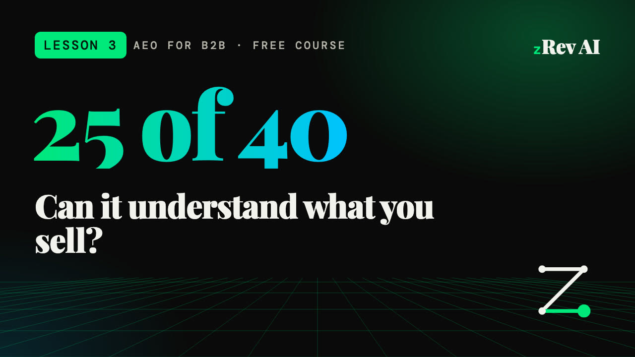 Lesson 3 video: Can it understand you? The first 5,000 characters